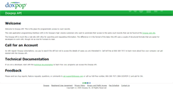 Desktop Screenshot of api.doxpop.com
